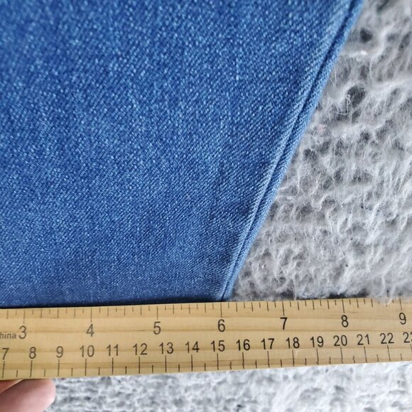 Old Navy Jeans Women’s 6 Short Blue Wow Straight High-Rise Stretch Denim - Picture 8 of 11